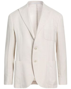 Eleventy Platinum Blazer Linen, Wool, Silk, Elastane - White