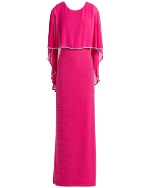 FRANK LYMAN Fuchsia Maxi Dress Polyester, Metal, Elastane - Pink