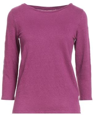 Majestic Filatures Mauve T-Shirt Linen, Elastane - Purple