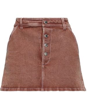 DES_PHEMMES Denim Skirt - Brown