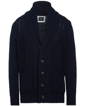 Original Vintage Style Midnight Cardigan Merino Wool, Polyamide - Blue