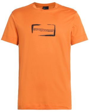 Emporio Armani T-Shirt Cotton - Orange