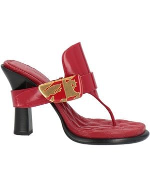 Burberry Zehentrenner - Rot