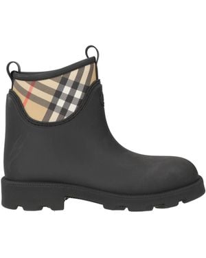 Burberry Ankle Boots Rubber - Black