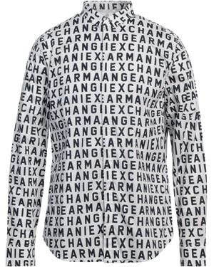 ARMANI EXCHANGE Shirt Cotton, Elastane - White