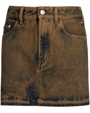 Gcds Denim Skirt Cotton - Green
