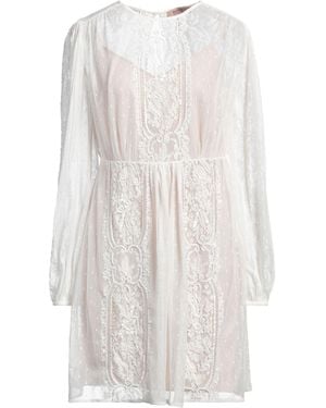 Twinset Mini Dress Cotton - White