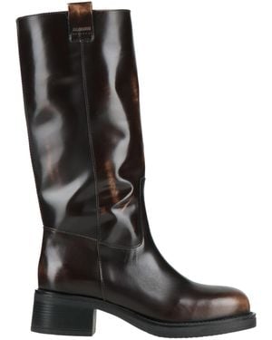 Alohas Chocolate Boot Leather - Black