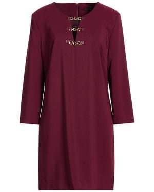 Kocca Burgundy Mini Dress Polyester, Elastane - Purple