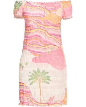Pin-Up Stars Mini Dress Polyester - Pink