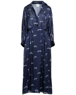 Ballantyne Maxi Dress Silk - Blue