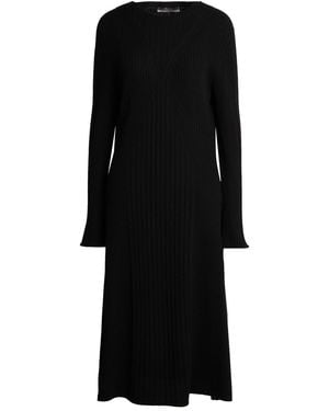 D.exterior Midi Dress Cashmere, Viscose, Wool, Polyamide - Black