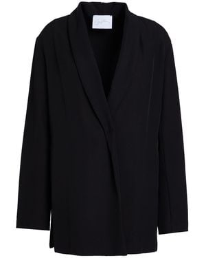 Soallure Blazer Polyester, Elastane - Black