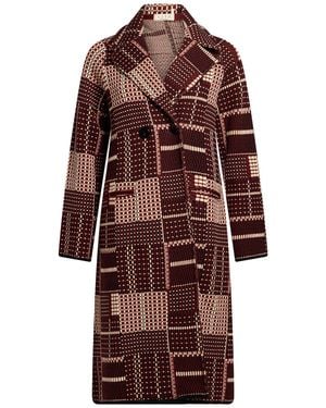 Siyu Brick Coat Merino Wool - Red