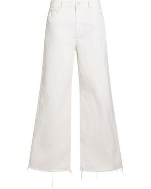 PAIGE Ivory Jeans Cotton, Elastane - White