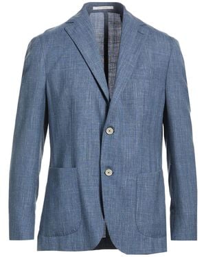 Eleventy Blazer Wool, Silk, Linen - Blue