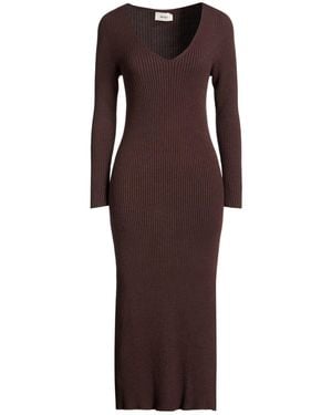 ViCOLO Chocolate Midi Dress Viscose, Polyester, Polyamide - Purple