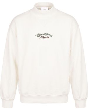 Rhude Sweatshirt Cotton - White