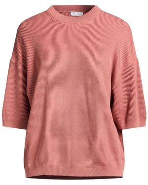 Brunello Cucinelli Jumper Cotton, Brass - Pink