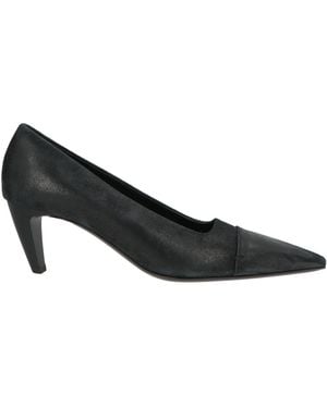 Premiata Charcoal Court Shoes Leather - Black