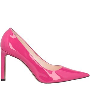 BOSS Fuchsia Court Shoes Soft Leather - Pink