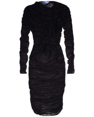 Mugler Midi Dress Polyester, Elastane - Black