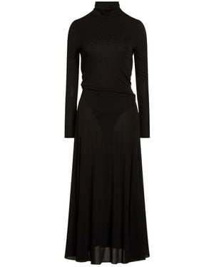 Alaïa Midi-Kleid - Schwarz