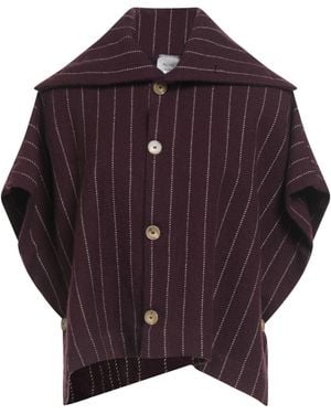 Alysi Plum Cape Virgin Wool, Polyamide - Purple