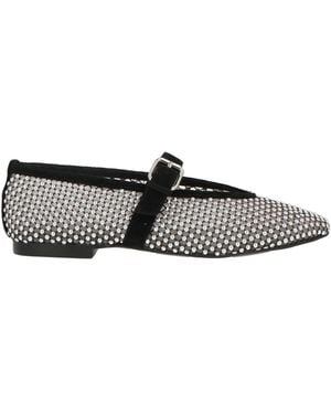 Bibi Lou Ballet Flats - White