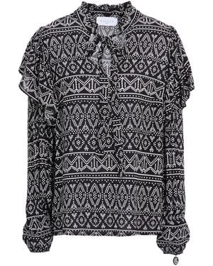 Gaelle Paris Top Viscose, Wool - Black