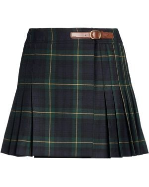 Celine Dark Mini Skirt Wool - Green