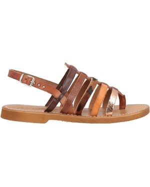 STELLA D'OTRANTO Thong Sandal Leather - Brown