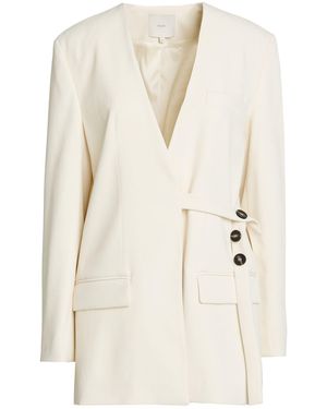 Shiki Cream Blazer Polyester, Elastane - White