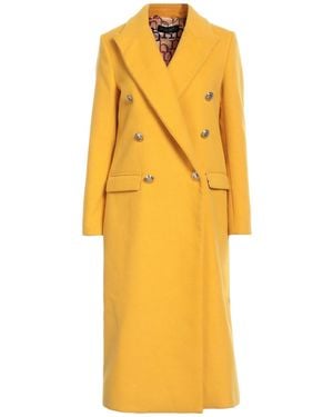 Nora Barth Coat Viscose, Polyamide, Elastane - Yellow
