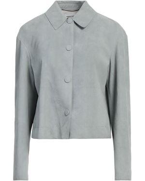 Agnona Jacket Lambskin - Gray
