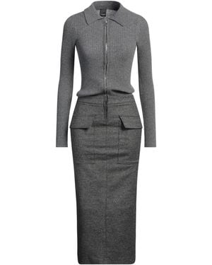 Pinko Midi Dress Viscose, Wool, Polyester, Elastane - Gray