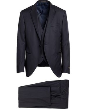 Corneliani Midnight Suit Virgin Wool - Blue