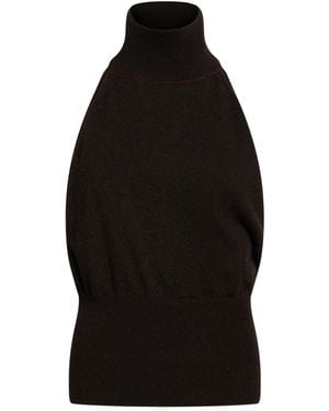 Collection Privée Top Wool, Viscose, Polyamide, Cashmere - Black