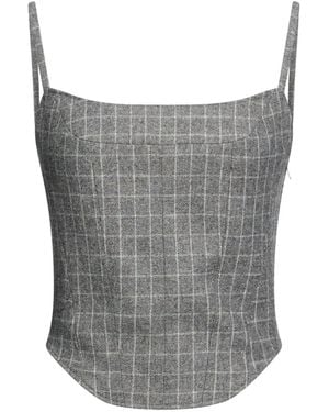 Maje Top Polyester, Acrylic, Wool, Synthetic Fibers, Cotton - Gray