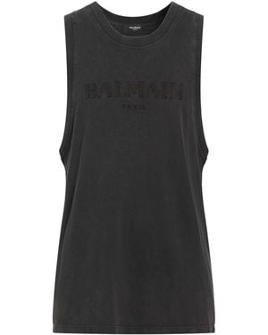 Balmain Tank Top - Black