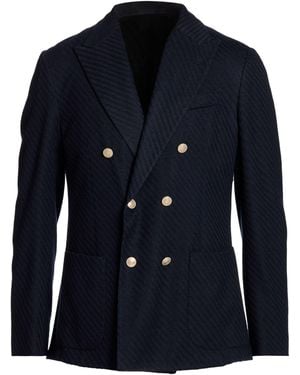 Eleventy Midnight Blazer Linen, Silk, Polyester - Blue