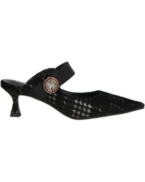 Lola Cruz Mules & Zuecos - Negro