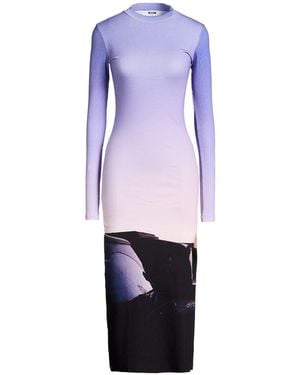 MSGM Midi Dress Cotton, Elastane - Purple