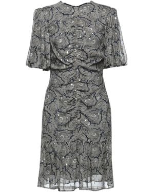 Les Coyotes De Paris Midi Dress - Grey