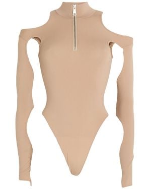 ANDREADAMO Bodysuit Polyamide, Elastane - White