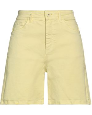 Marella Denim Shorts Cotton, Elastane - Yellow