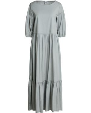 European Culture Light Maxi Dress Cotton, Elastane - Grey