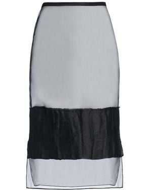 KHAITE Midi Skirt Silk - Grey