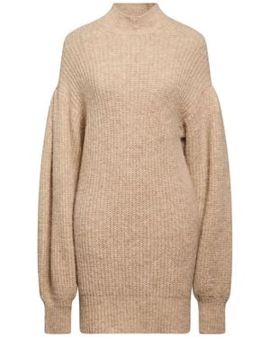 MEIMEIJ Camel Turtleneck Acrylic, Alpaca Wool, Polyamide, Mohair Wool - Natural