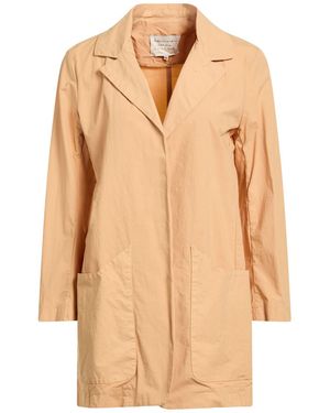 ALESSIA SANTI Sand Overcoat & Trench Coat Cotton, Elastane - Natural